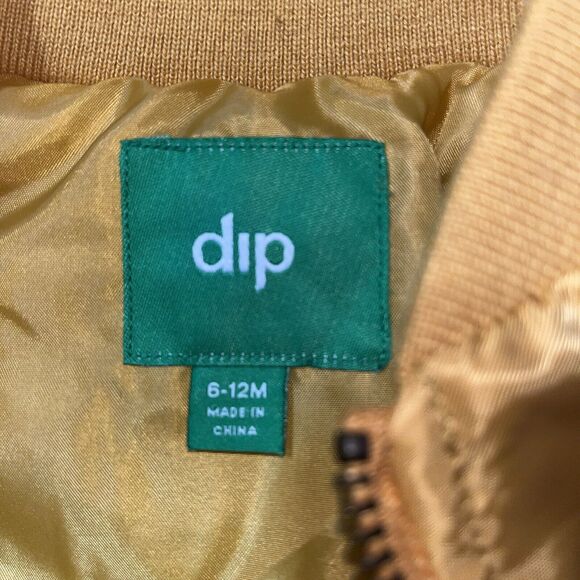 dip Yellow‎ Infant Bomber Pilot Jacket (Size 6-12M) Frequent Flyer USA Wind &Sky - Picture 8 of 11